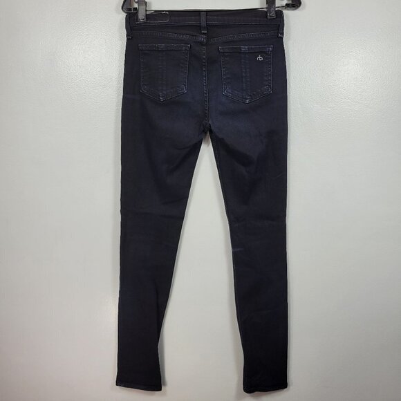30. Rag & Bone Women Black Midrise Skinny Ankle Denim Jeans Size 26 - Picture 5 of 12